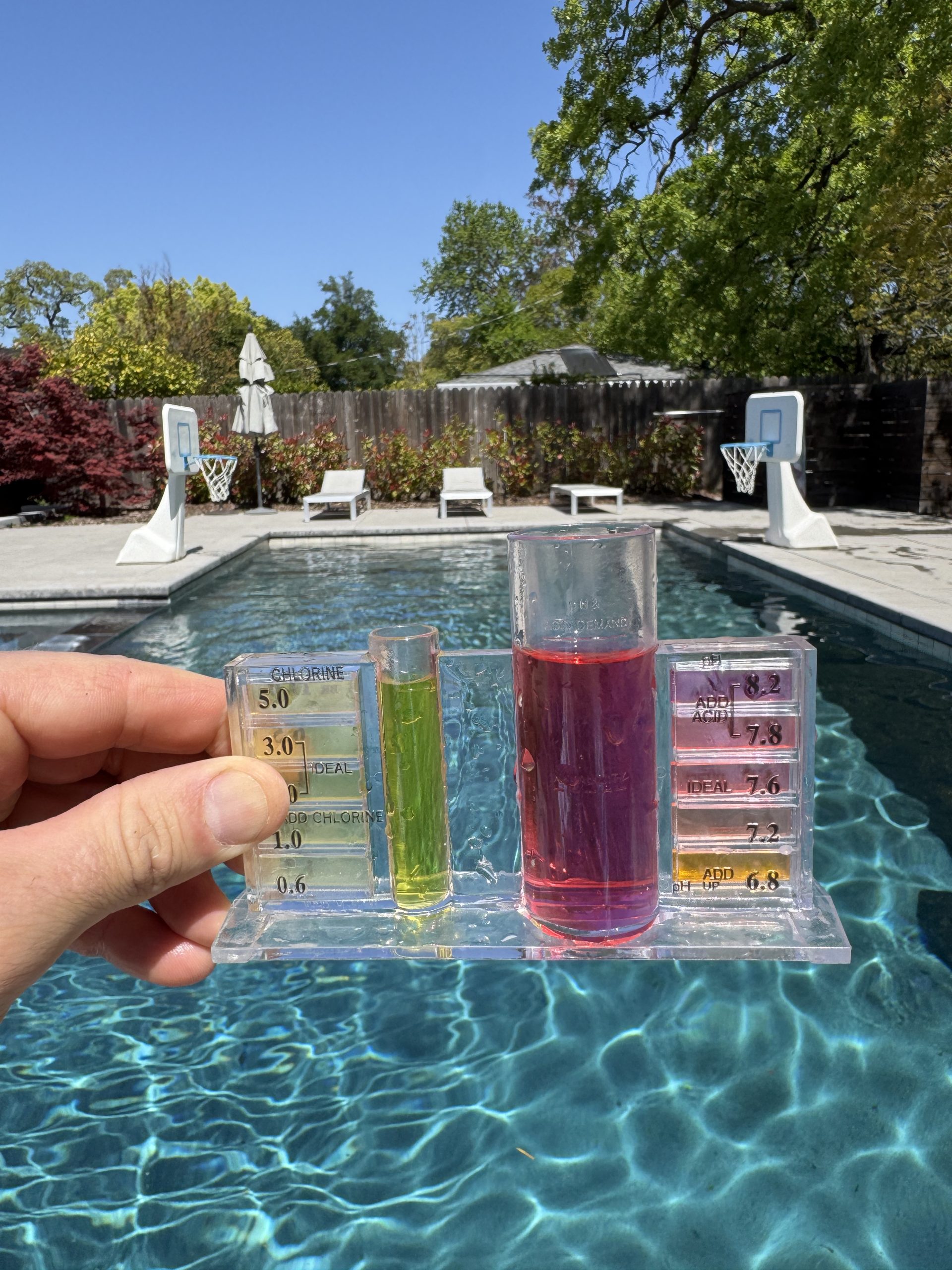 Balancing pool water chemicals in Folsom CA for clear and safe swimming conditions