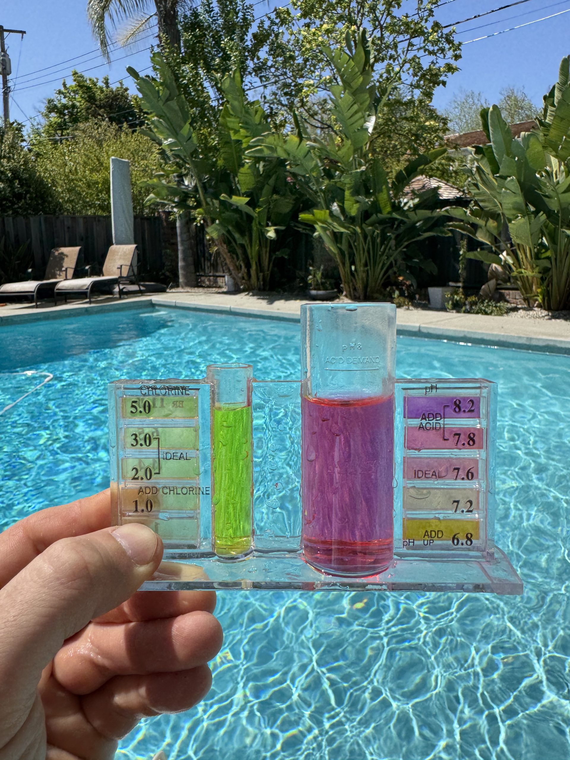 Adjusting pool pH and chlorine levels in Folsom CA for balanced water